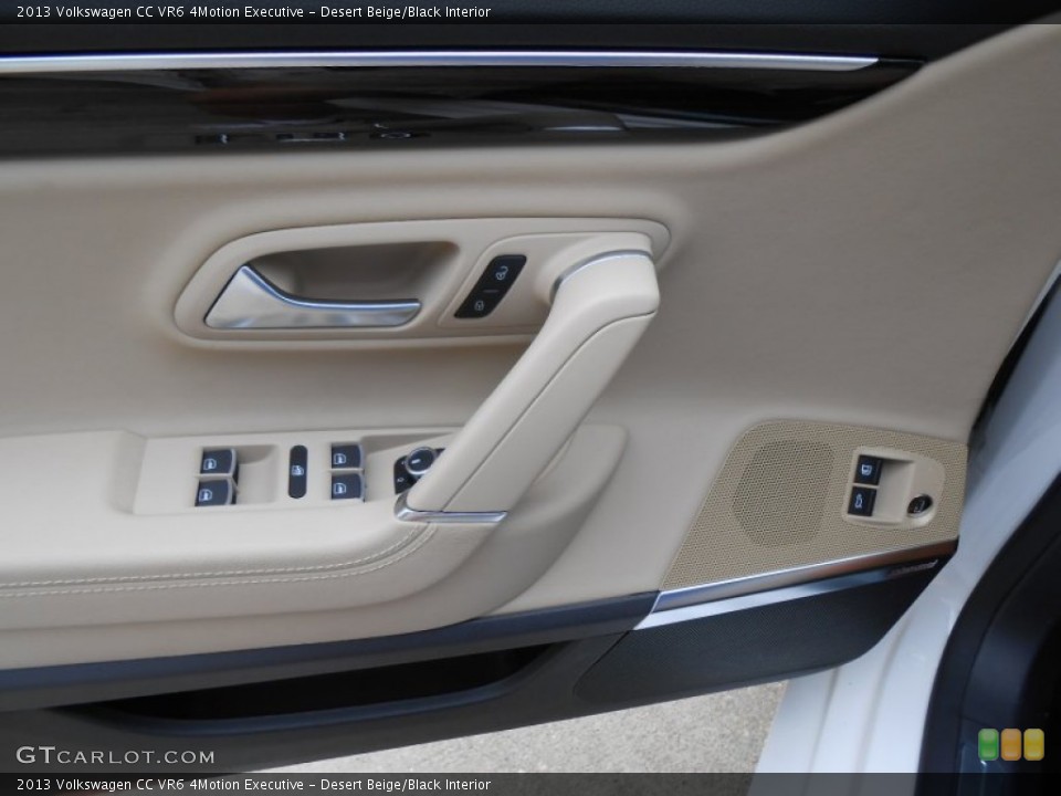 Desert Beige/Black Interior Door Panel for the 2013 Volkswagen CC VR6 4Motion Executive #77643798