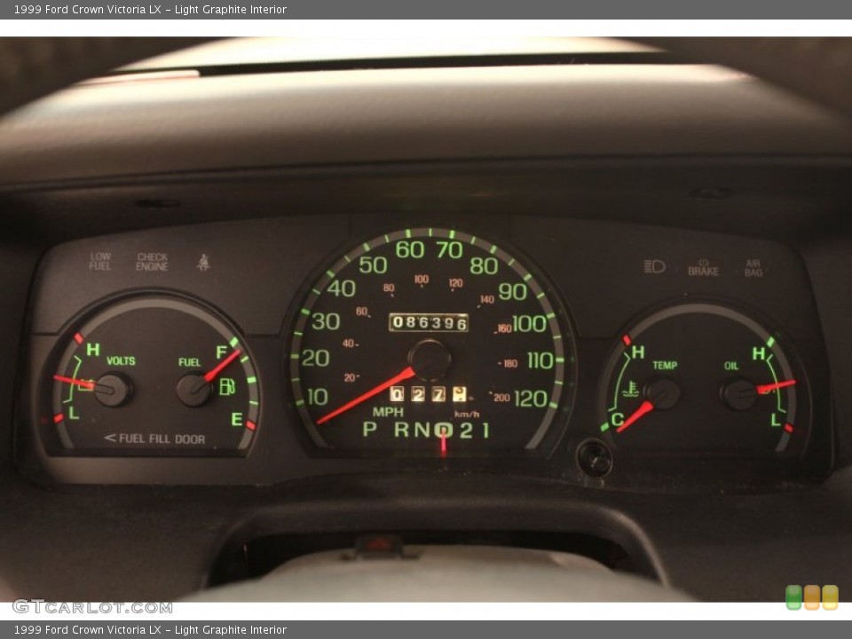 Light Graphite Interior Gauges for the 1999 Ford Crown Victoria LX #77644860