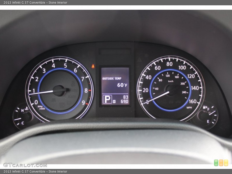Stone Interior Gauges for the 2013 Infiniti G 37 Convertible #77645502