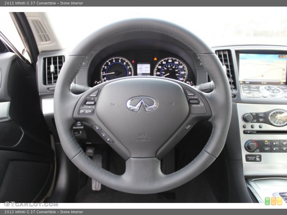 Stone Interior Steering Wheel for the 2013 Infiniti G 37 Convertible #77645530