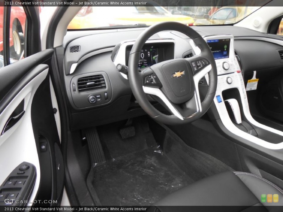 Jet Black/Ceramic White Accents Interior Dashboard for the 2013 Chevrolet Volt  #77645571