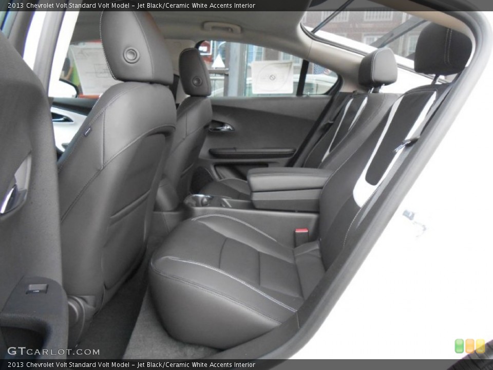 Jet Black/Ceramic White Accents Interior Rear Seat for the 2013 Chevrolet Volt  #77645595