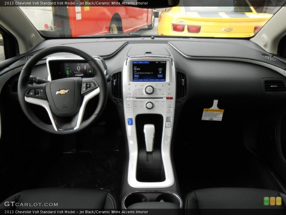 Jet Black/Ceramic White Accents Interior Dashboard for the 2013 Chevrolet Volt  #77645643