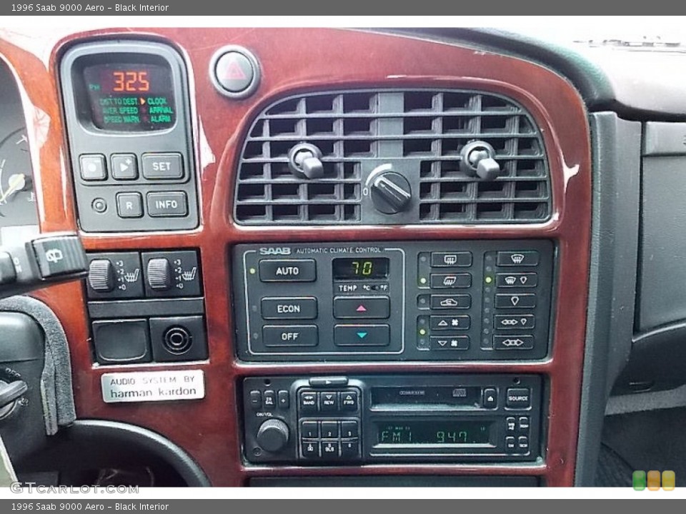 Black Interior Controls for the 1996 Saab 9000 Aero #77645663