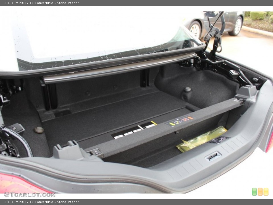 Stone Interior Trunk for the 2013 Infiniti G 37 Convertible #77645688