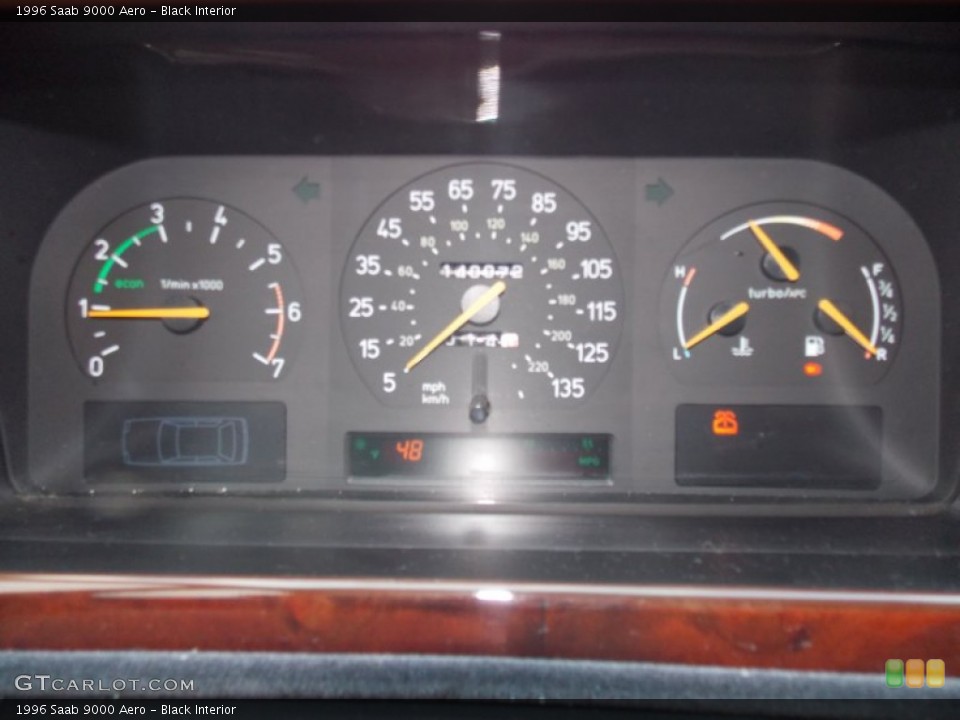 Black Interior Gauges for the 1996 Saab 9000 Aero #77645901