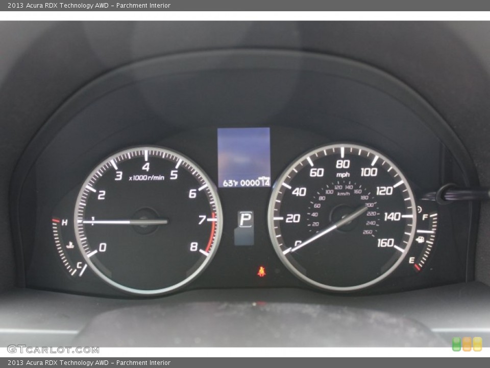 Parchment Interior Gauges for the 2013 Acura RDX Technology AWD #77646078