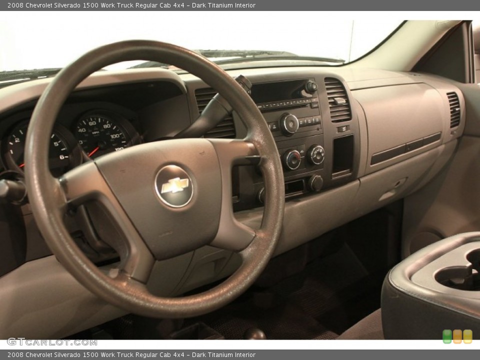 Dark Titanium Interior Dashboard for the 2008 Chevrolet Silverado 1500 Work Truck Regular Cab 4x4 #77646303