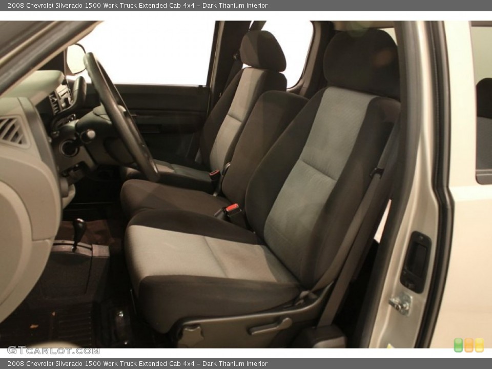Dark Titanium Interior Front Seat for the 2008 Chevrolet Silverado 1500 Work Truck Extended Cab 4x4 #77646612
