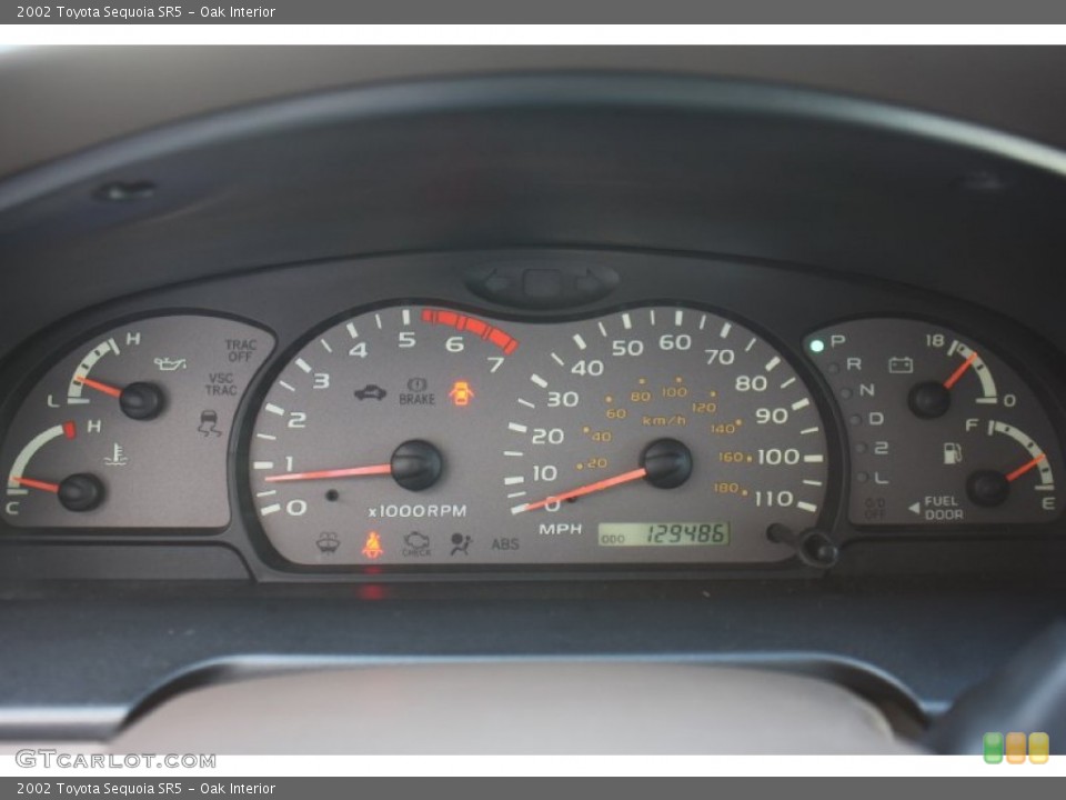 Oak Interior Gauges for the 2002 Toyota Sequoia SR5 #77646819