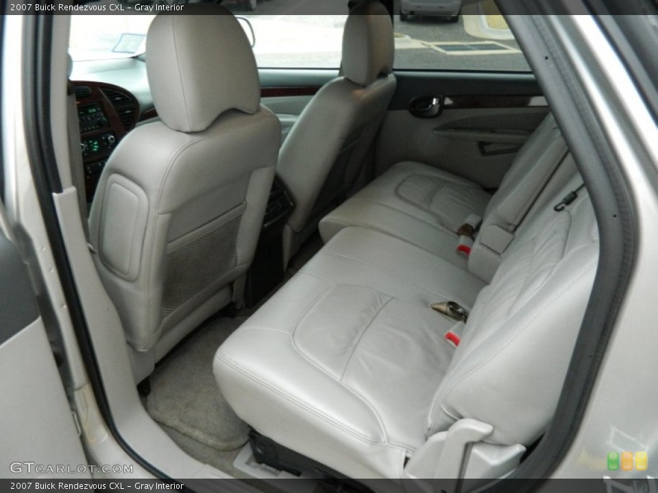 Gray Interior Rear Seat For The 2007 Buick Rendezvous Cxl
