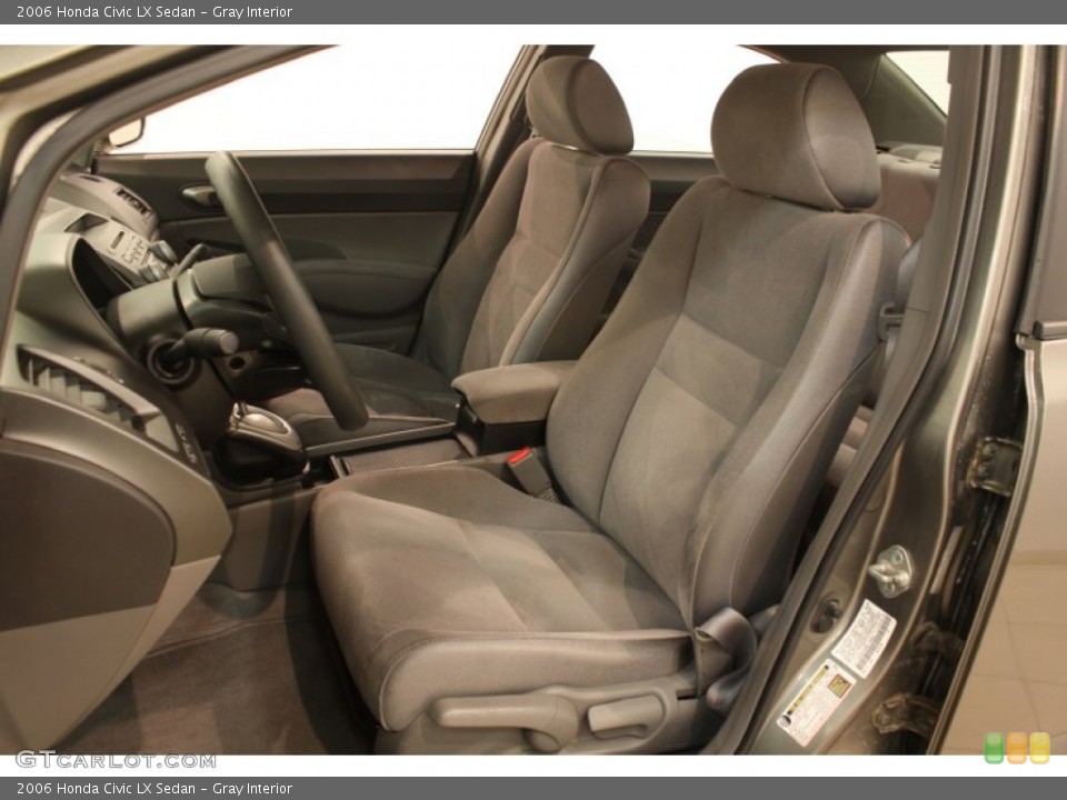 Gray Interior Front Seat for the 2006 Honda Civic LX Sedan #77646969