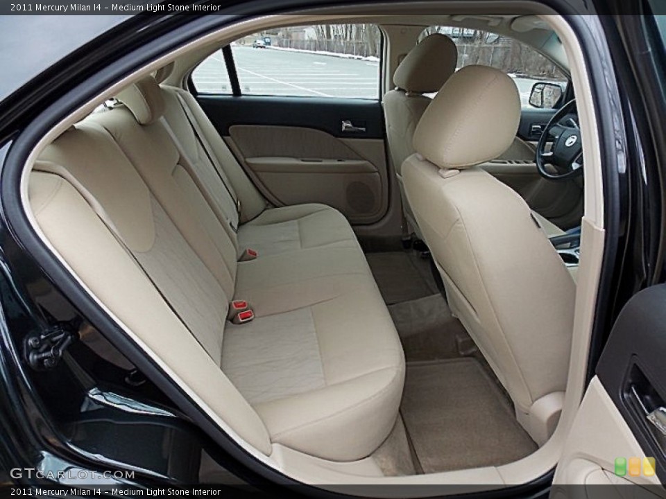 Medium Light Stone Interior Rear Seat for the 2011 Mercury Milan I4 #77647215