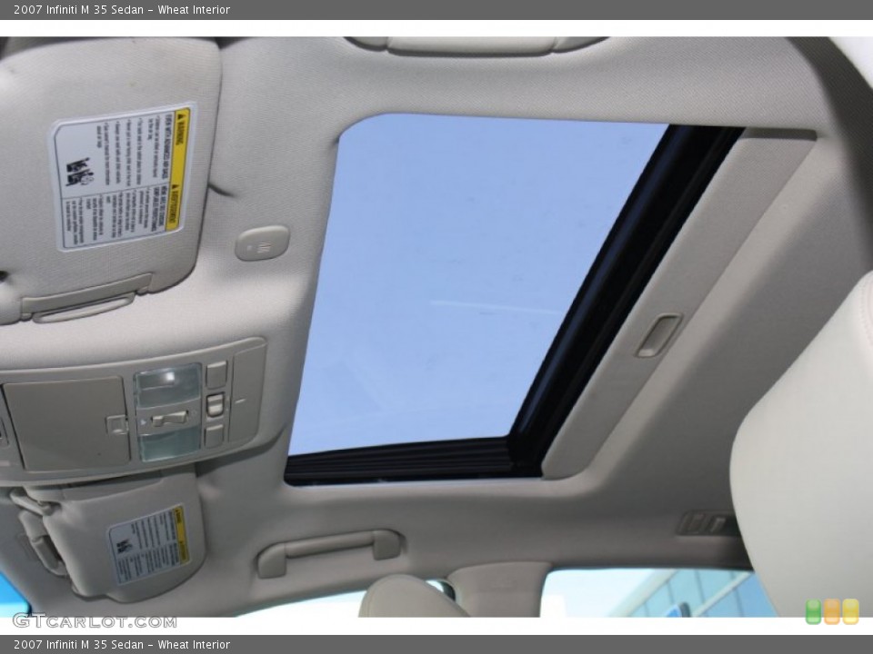 Wheat Interior Sunroof for the 2007 Infiniti M 35 Sedan #77647287