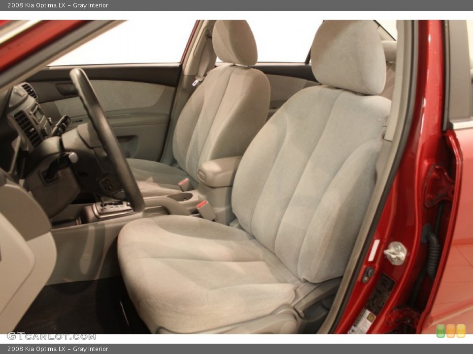 Gray Interior Front Seat for the 2008 Kia Optima LX #77647356