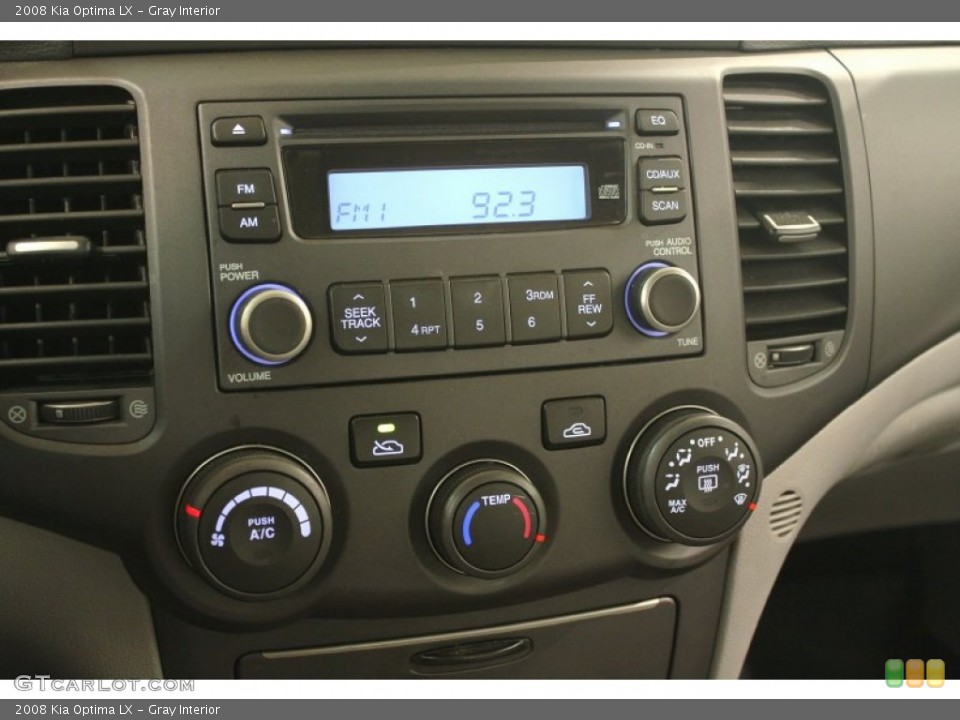Gray Interior Controls for the 2008 Kia Optima LX #77647395