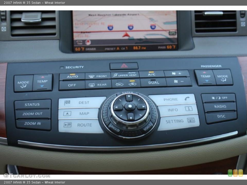 Wheat Interior Controls for the 2007 Infiniti M 35 Sedan #77647423