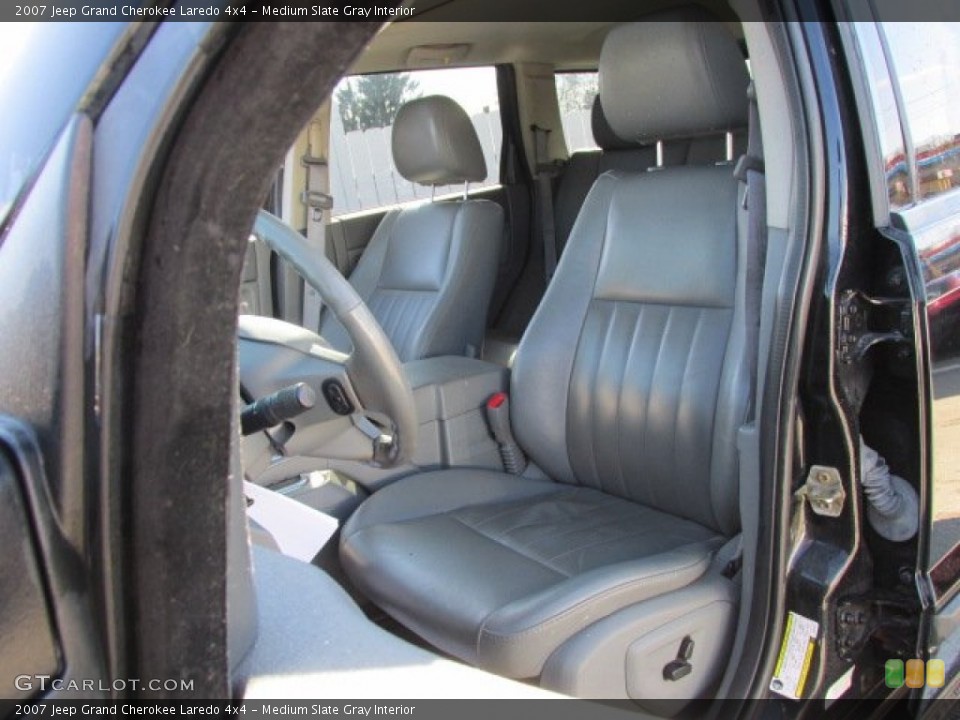 Medium Slate Gray Interior Front Seat for the 2007 Jeep Grand Cherokee Laredo 4x4 #77647692