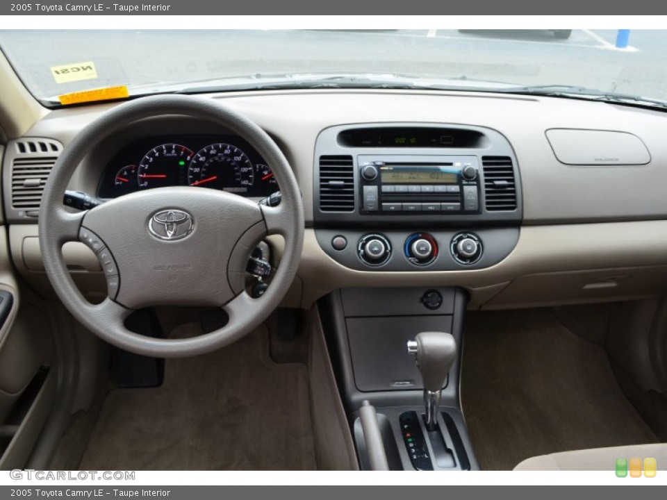 Taupe Interior Dashboard for the 2005 Toyota Camry LE #77647888