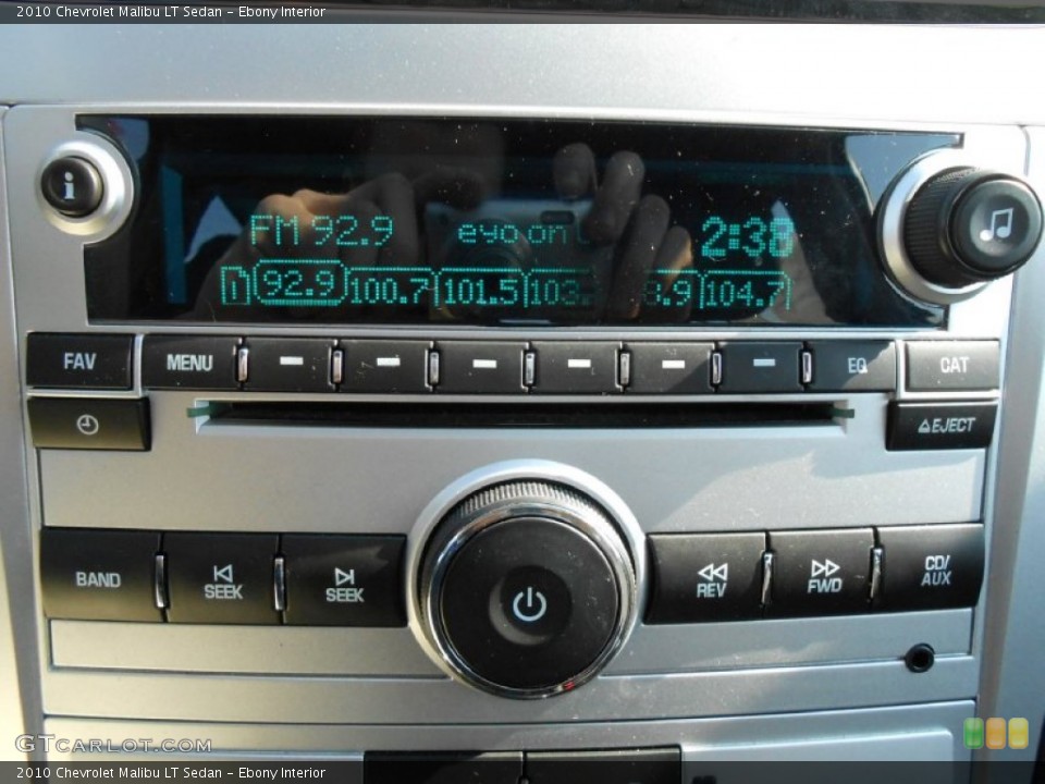 Ebony Interior Audio System for the 2010 Chevrolet Malibu LT Sedan #77647941