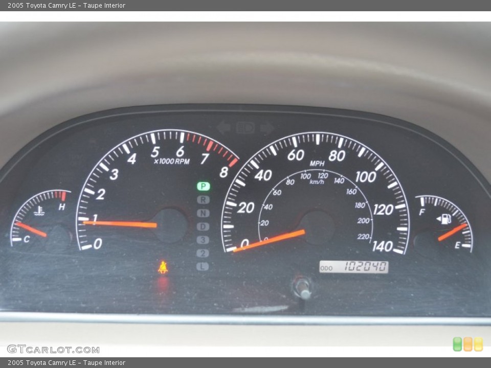 Taupe Interior Gauges for the 2005 Toyota Camry LE #77647974