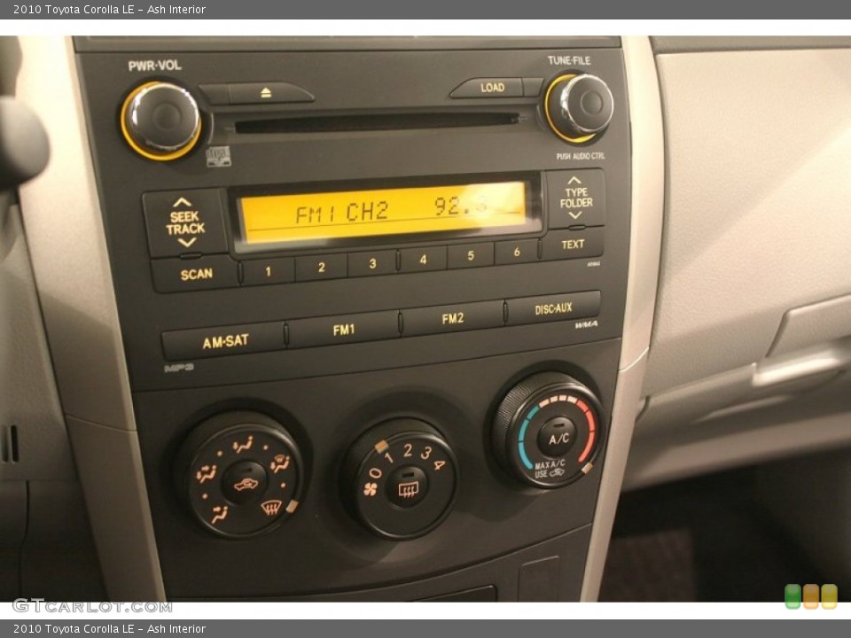 Ash Interior Controls for the 2010 Toyota Corolla LE #77648157