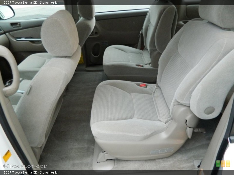 Stone Interior Rear Seat for the 2007 Toyota Sienna CE #77648229