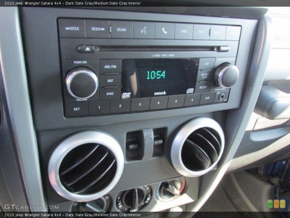 Dark Slate Gray/Medium Slate Gray Interior Audio System for the 2010 Jeep Wrangler Sahara 4x4 #77648235