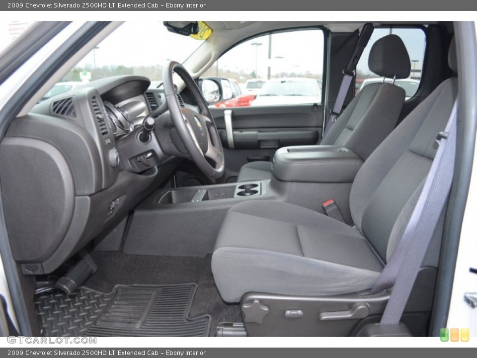 Ebony Interior Photo for the 2009 Chevrolet Silverado 2500HD LT Extended Cab #77648307