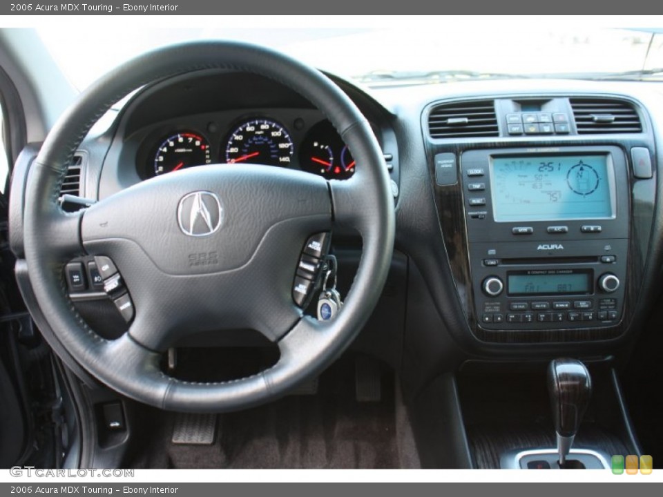 Ebony Interior Steering Wheel for the 2006 Acura MDX Touring #77648776