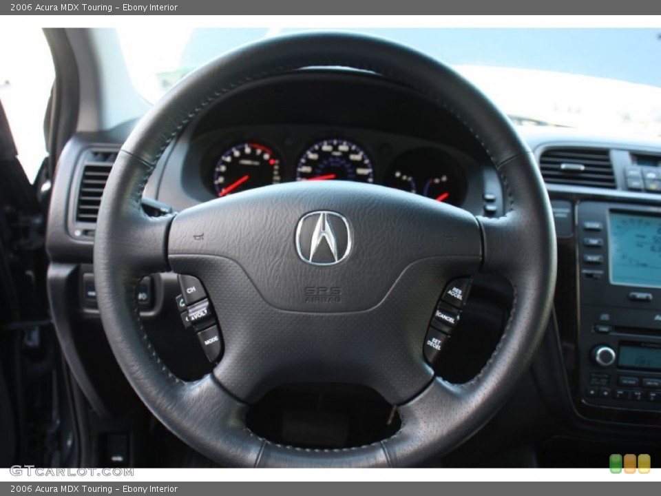 Ebony Interior Steering Wheel for the 2006 Acura MDX Touring #77648796