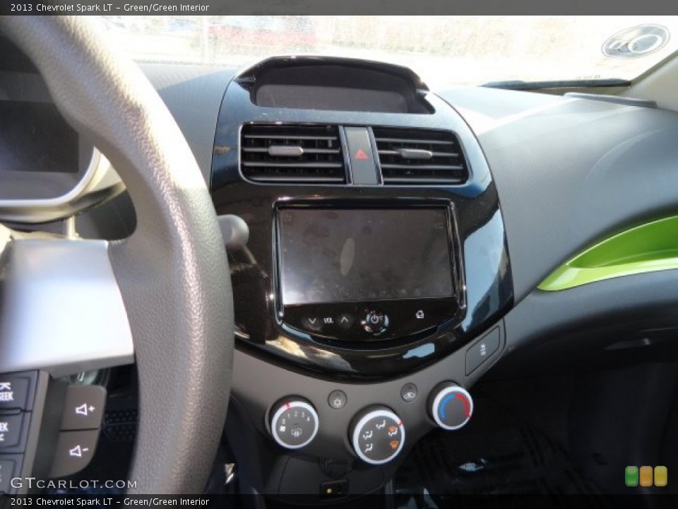Green/Green Interior Controls for the 2013 Chevrolet Spark LT #77648874