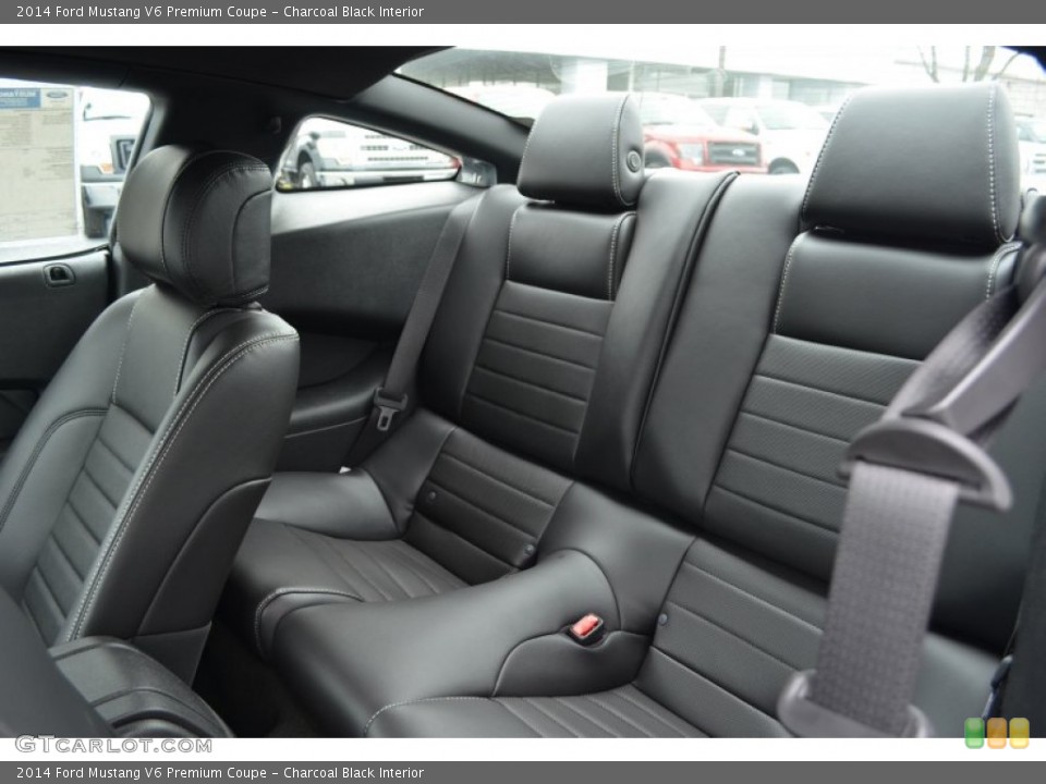 Charcoal Black Interior Rear Seat for the 2014 Ford Mustang V6 Premium Coupe #77649084