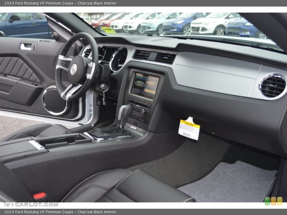 Charcoal Black Interior Dashboard for the 2014 Ford Mustang V6 Premium Coupe #77649144