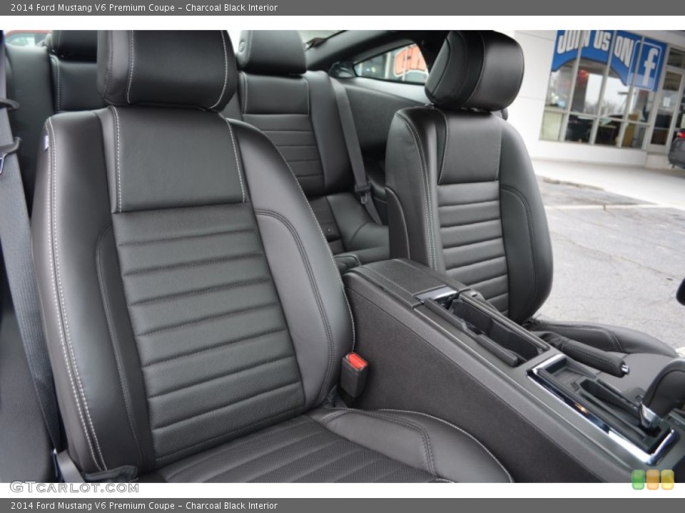 Charcoal Black Interior Front Seat for the 2014 Ford Mustang V6 Premium Coupe #77649186