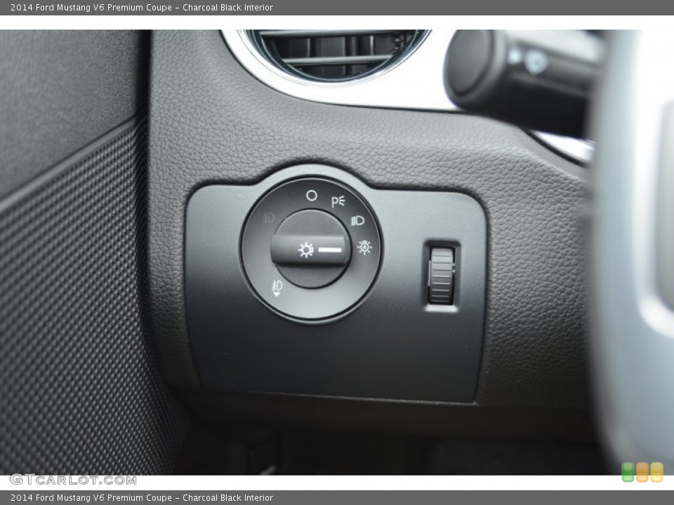 Charcoal Black Interior Controls for the 2014 Ford Mustang V6 Premium Coupe #77649261