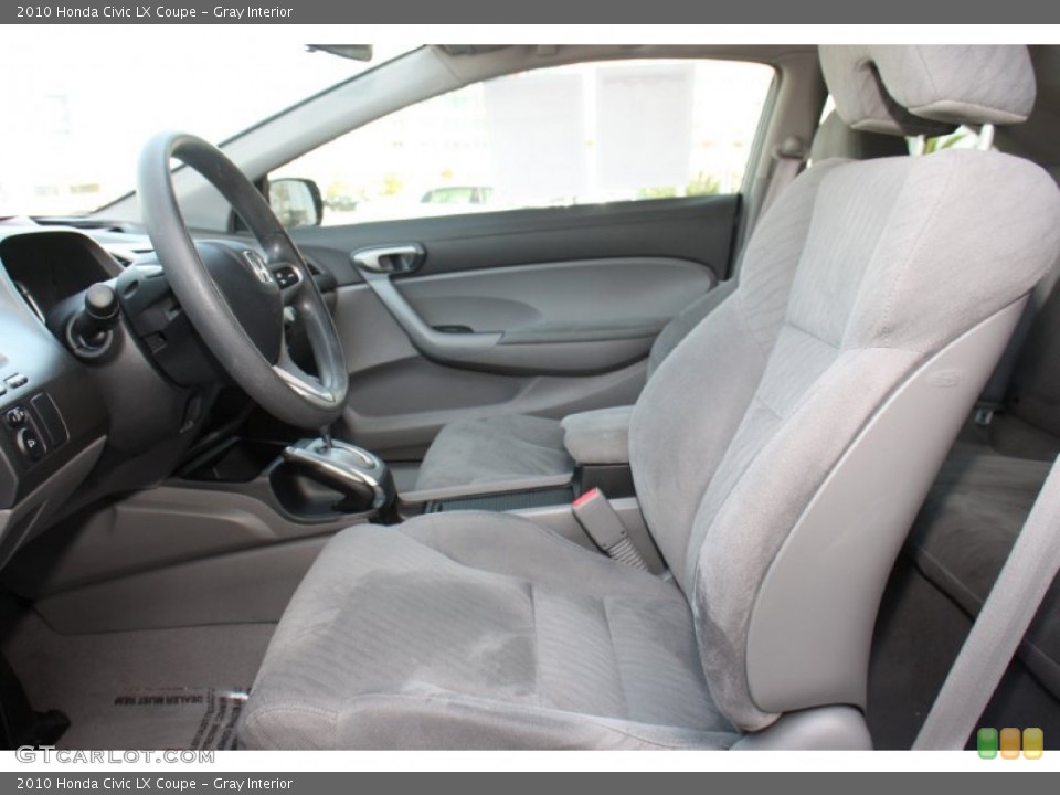 Gray Interior Front Seat for the 2010 Honda Civic LX Coupe #77649289