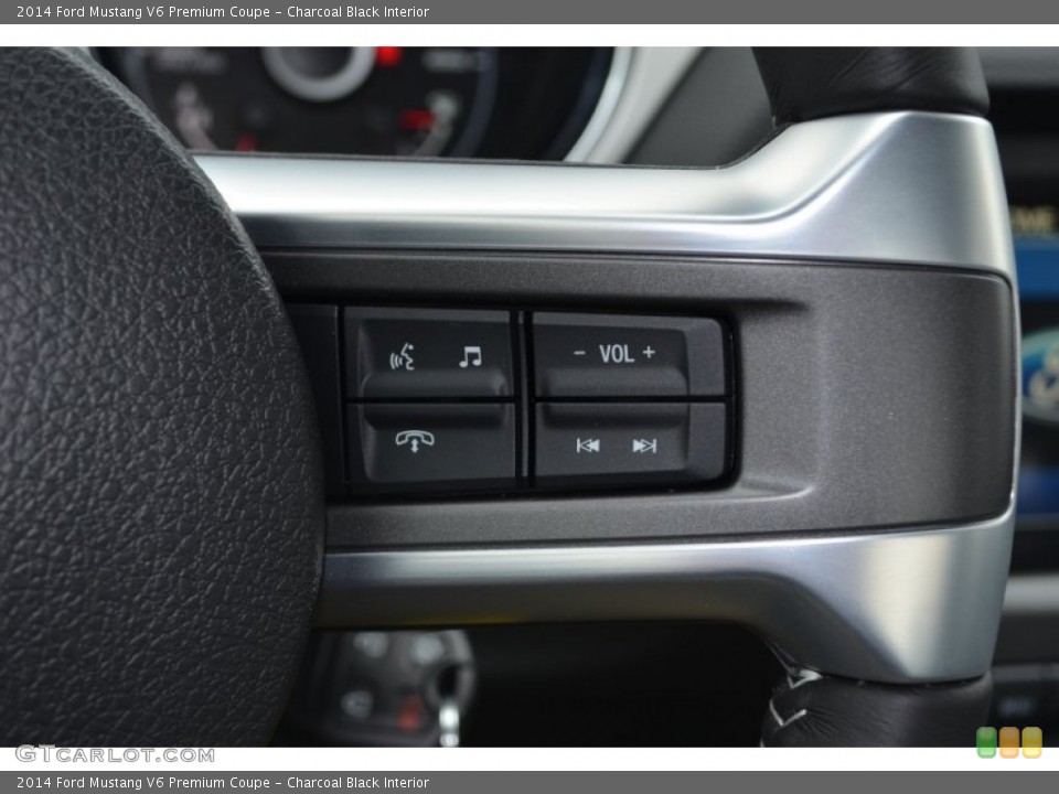 Charcoal Black Interior Controls for the 2014 Ford Mustang V6 Premium Coupe #77649297