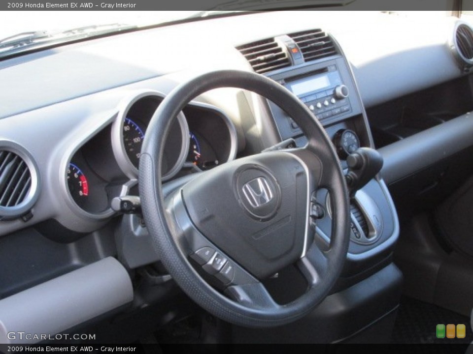 Gray Interior Steering Wheel for the 2009 Honda Element EX AWD #77649411