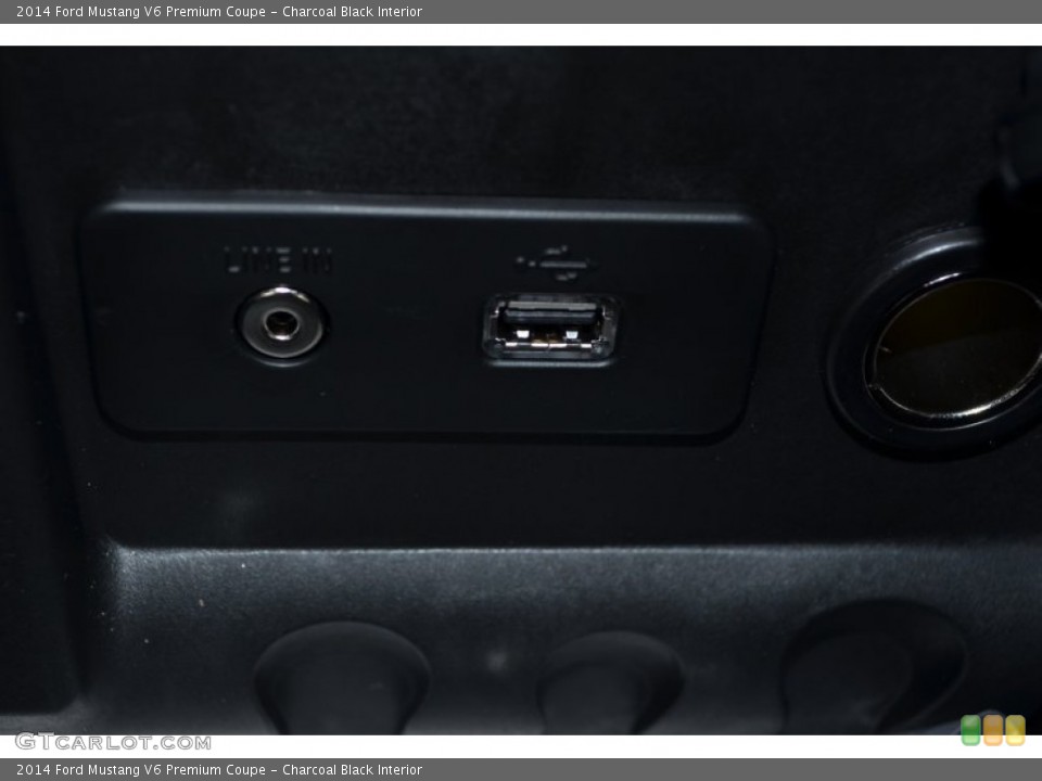Charcoal Black Interior Controls for the 2014 Ford Mustang V6 Premium Coupe #77649467