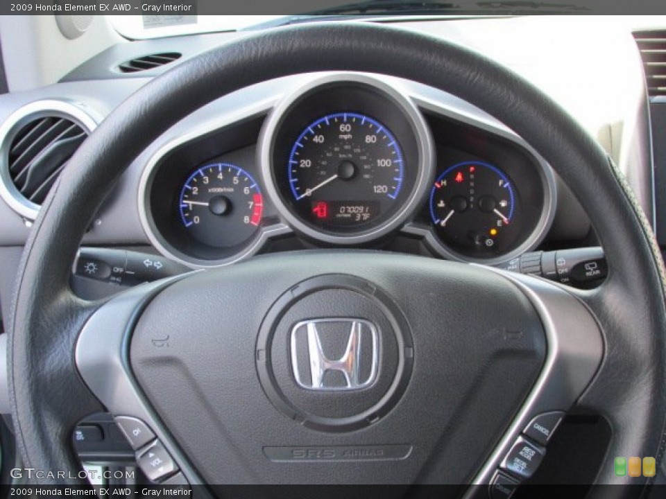 Gray Interior Steering Wheel for the 2009 Honda Element EX AWD #77649498