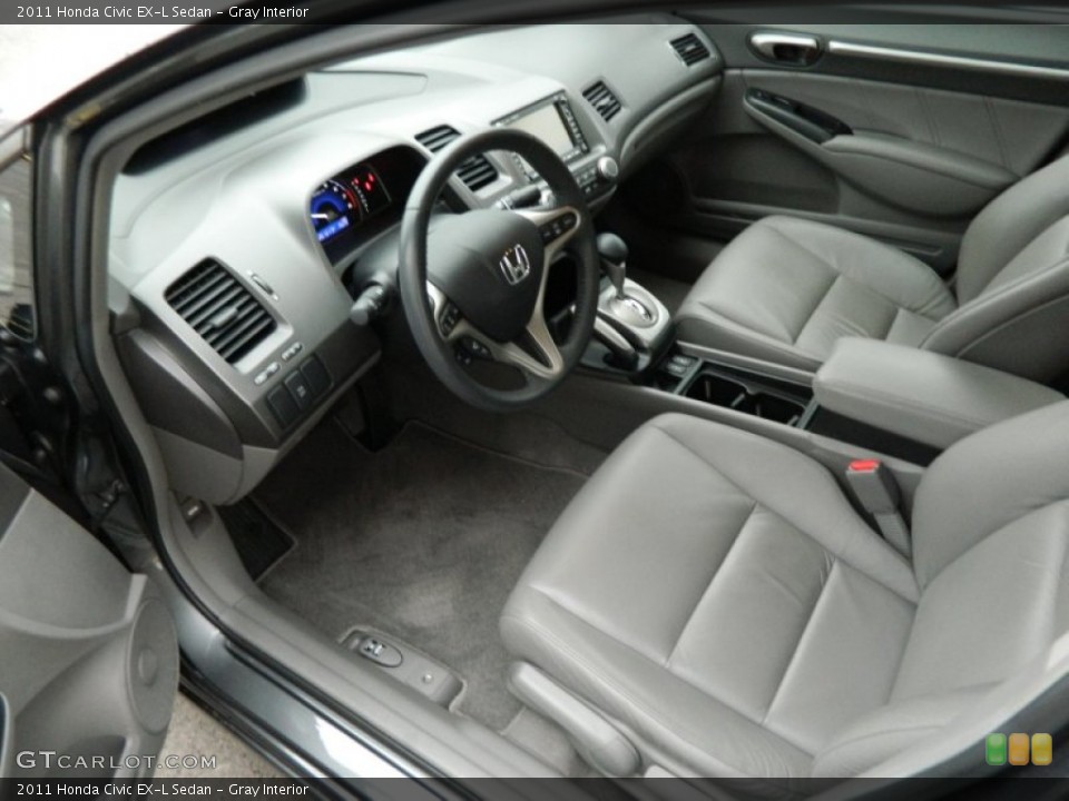 Gray Interior Photo for the 2011 Honda Civic EX-L Sedan #77649639