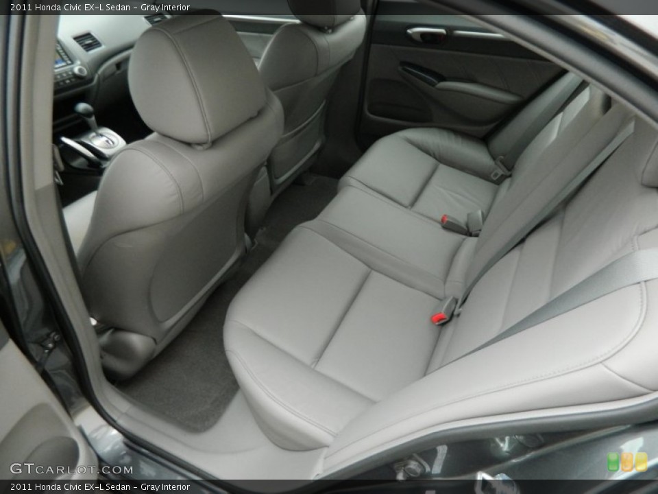 Gray Interior Rear Seat for the 2011 Honda Civic EX-L Sedan #77649648