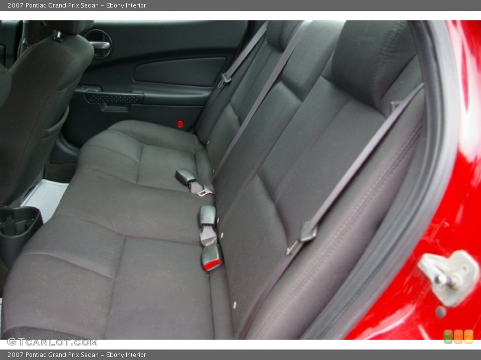 Ebony Interior Rear Seat for the 2007 Pontiac Grand Prix Sedan #77650452