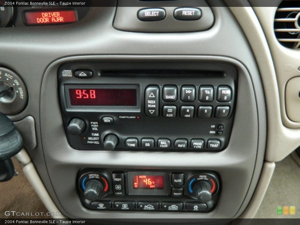 Taupe Interior Controls for the 2004 Pontiac Bonneville SLE #77650625