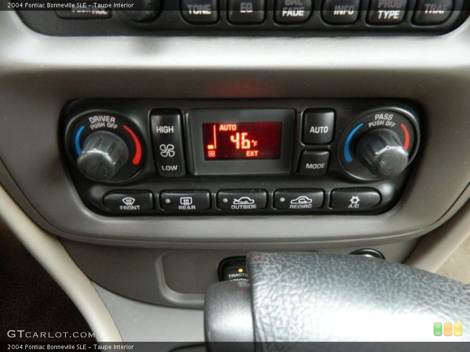 Taupe Interior Controls for the 2004 Pontiac Bonneville SLE #77650647
