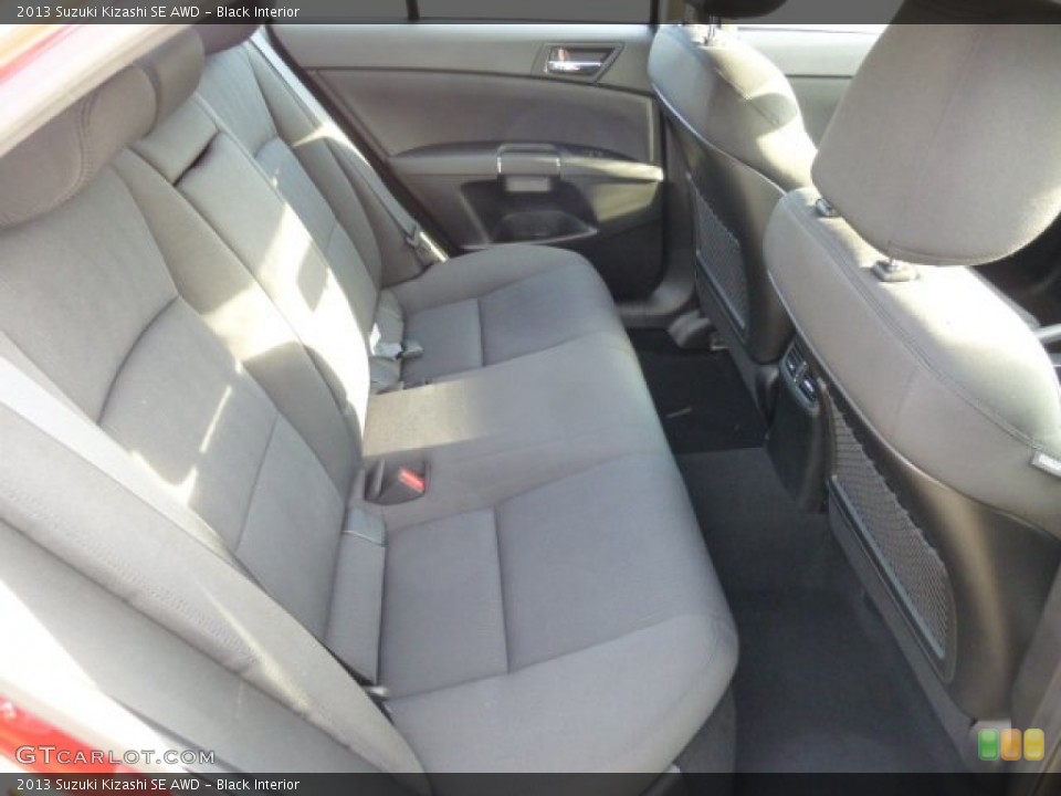 Black Interior Rear Seat for the 2013 Suzuki Kizashi SE AWD #77650653