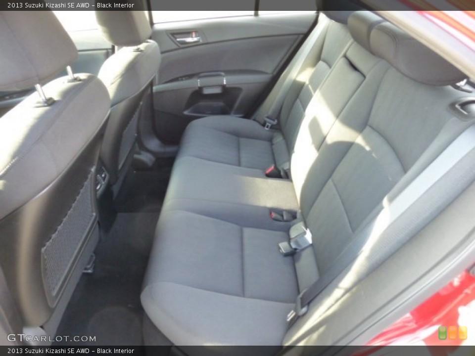 Black Interior Rear Seat for the 2013 Suzuki Kizashi SE AWD #77650666