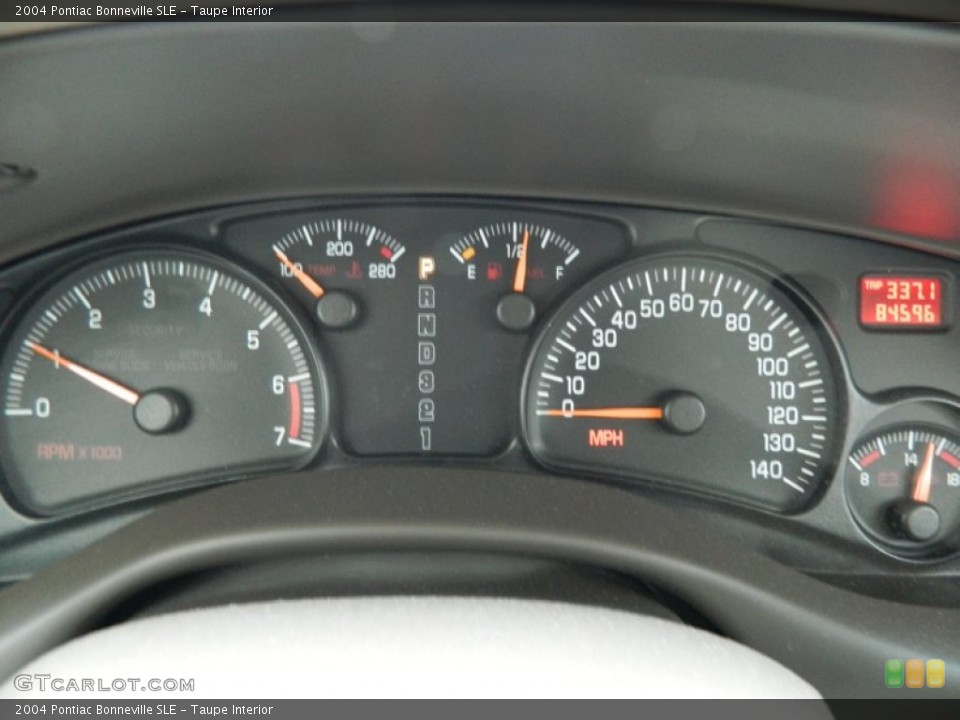 Taupe Interior Gauges for the 2004 Pontiac Bonneville SLE #77650702