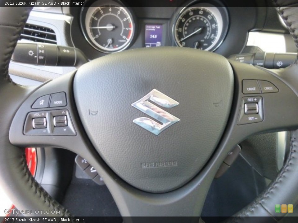 Black Interior Steering Wheel for the 2013 Suzuki Kizashi SE AWD #77650776